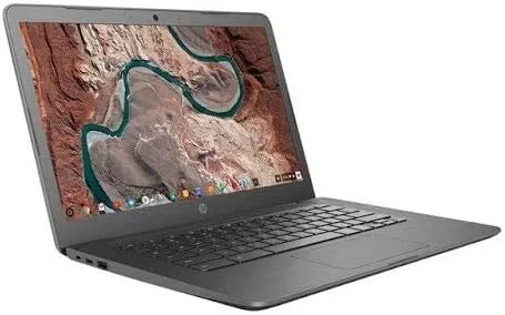 لپ تاپ HP Chromebook 14-ca043cl با صفحه نمایش 14 اینچی Full-HD ضد انعکاس: پردازنده Intel Celeron N3350، رم 4 گیگابایت، حافظه 32 گیگابایت eMMC، WiFi+BT، دوربین، سیستم عامل Chrome (خاکستری تخته سیاه) (بازسازی شده) لپ تاپ HP Chromebook 14-ca043cl با صفحه نمایش 14 اینچی Full-HD ضد انعکاس: پردازنده Intel Celeron N3350، رم 4 گیگابایت، حافظه 32 گیگابایت eMMC، WiFi+BT، دوربین، سیستم عامل Chrome (خاکستری تخته سیاه) (بازسازی شده)