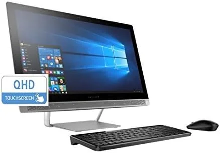 کامپیوتر همه کاره لمسی پریمیوم HP Pavilion 27" QHD (پردازنده Intel i7 Quad Core، هارد هیبریدی 1 ترابایتی، 32 گیگابایت رم، کارت گرافیک NVIDIA GeForce 930M، صفحه نمایش لمسی 27 اینچی QHD 2560x1440، ویندوز 10)