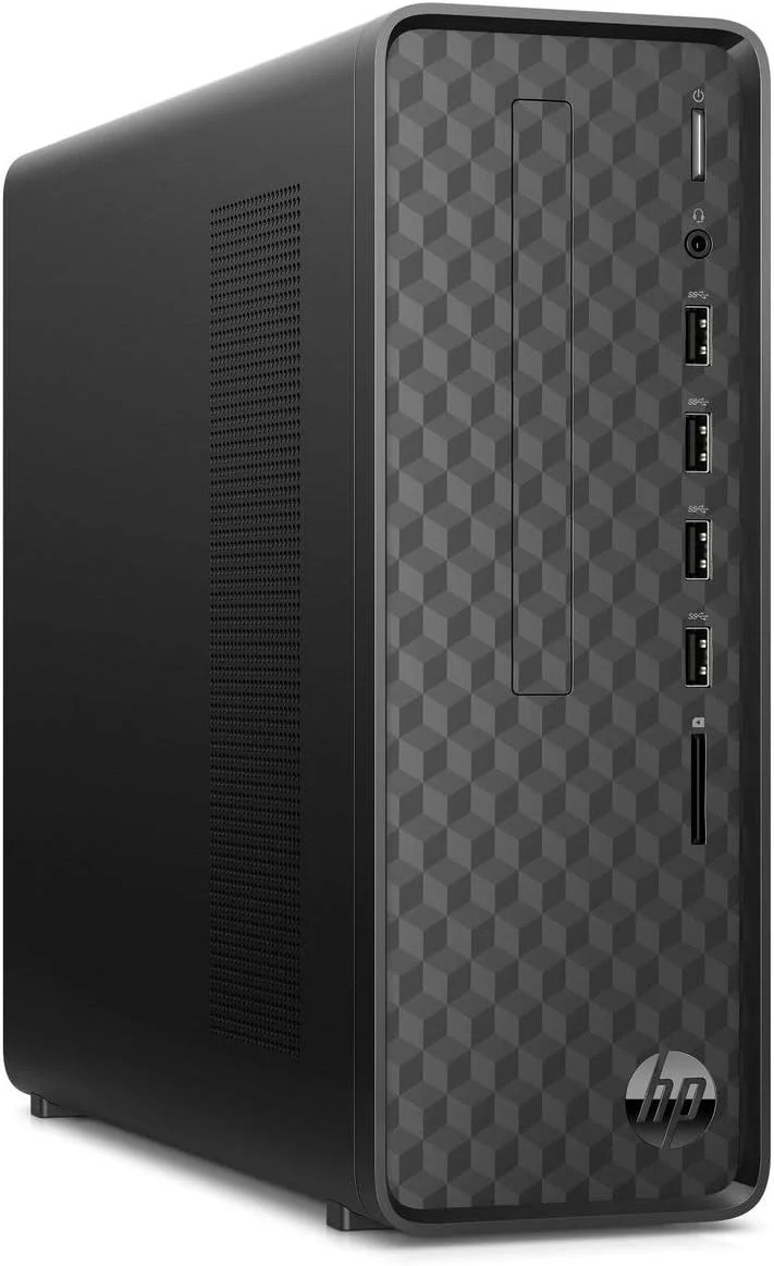 کامپیوتر رومیزی باریک HP مدل S01-pf1013w، پردازنده Celeron G5900 با فرکانس 3.4 گیگاهرتز، گرافیک Intel UHD 610، رم 4 گیگابایت، هارد دیسک 1 ترابایت، ویندوز 10 هوم، رنگ مشکی کامپیوتر رومیزی باریک HP مدل S01-pf1013w، پردازنده Celeron G5900 با فرکانس 3.4 گیگاهرتز، گرافیک Intel UHD 610، رم 4 گیگابایت، هارد دیسک 1 ترابایت، ویندوز 10 هوم، رنگ مشکی
