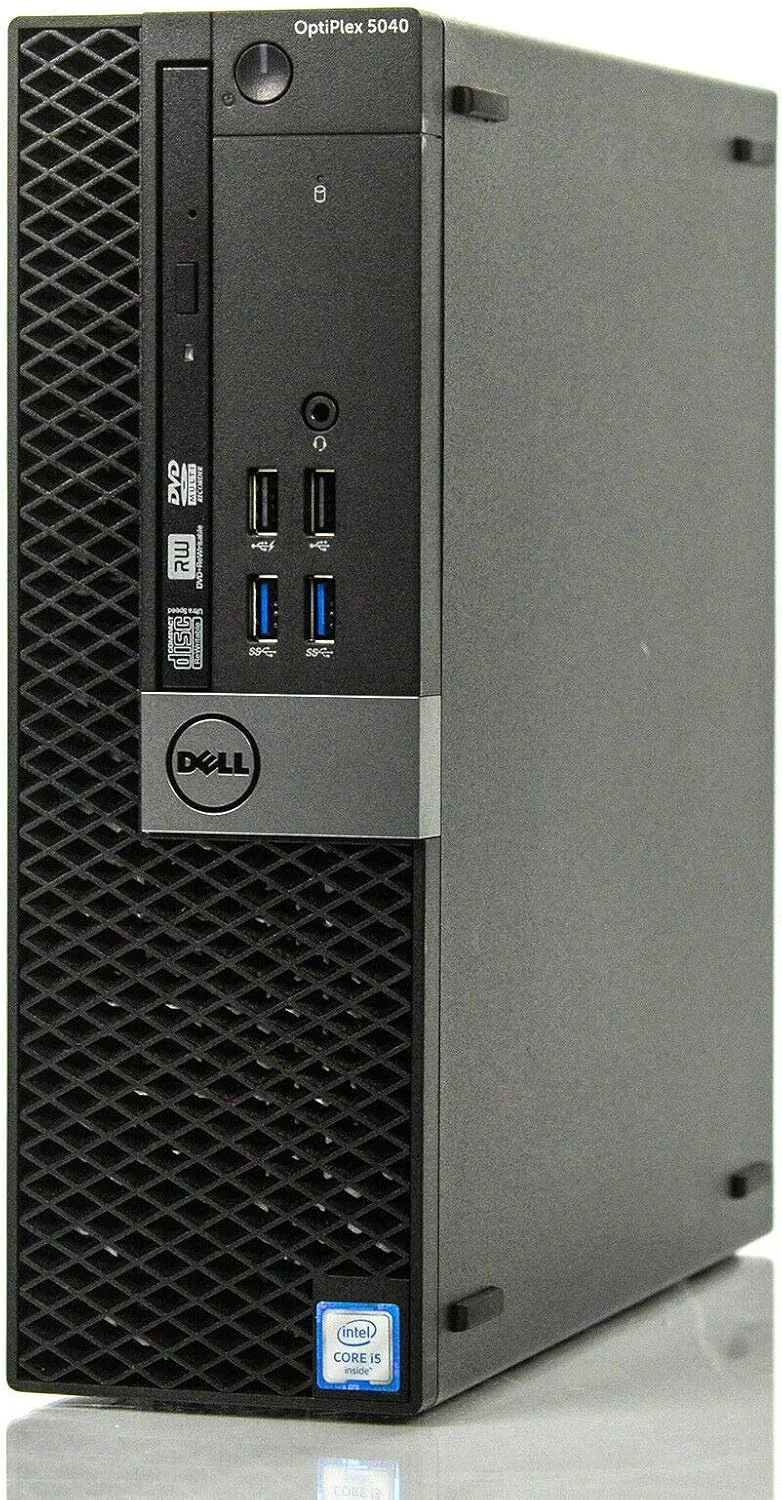 کامپیوتر رومیزی تجاری Dell Optiplex 5040 بازسازی شده | پردازنده intel Core i5-6500 | رم 8 گیگابایتی | SSD 256 گیگابایتی | فرم فاکتور کوچک (SFF) | ویندوز 10 پرو | ماوس و کیبورد شامل | بازسازی شده