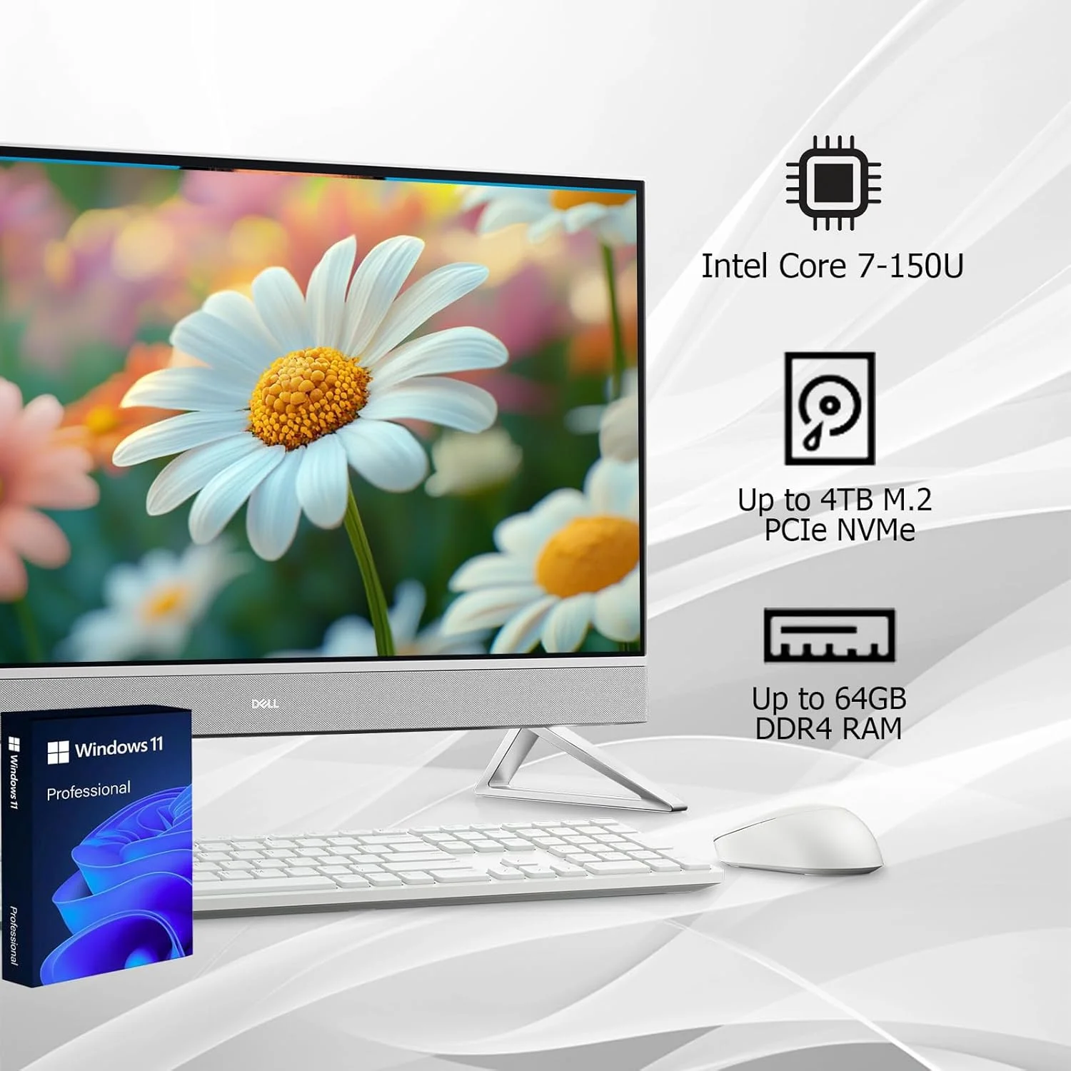 کامپیوتر همه کاره 27 اینچی Dell Inspiron 7730، رم 32 گیگابایتی، حافظه SSD 1 ترابایتی، ویندوز 11 پرو، پردازنده Intel Core 7، گرافیک MX 570 2 گیگابایتی، سفید کامپیوتر همه کاره 27 اینچی Dell Inspiron 7730، رم 32 گیگابایتی، حافظه SSD 1 ترابایتی، ویندوز 11 پرو، پردازنده Intel Core 7، گرافیک MX 570 2 گیگابایتی، سفید
