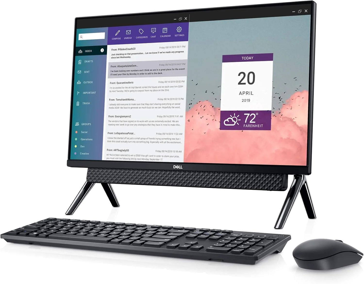 کامپیوتر همه کاره لمسی 23.8 اینچی FHD دل Inspiron 5400 AIO، پردازنده Intel Core i3-1115G4، رم 8 گیگابایتی 2666 مگاهرتز DDR4، هارد دیسک 1 ترابایتی SATA، گرافیک Intel UHD، ویندوز 10 هوم کامپیوتر همه کاره لمسی 23.8 اینچی FHD دل Inspiron 5400 AIO، پردازنده Intel Core i3-1115G4، رم 8 گیگابایتی 2666 مگاهرتز DDR4، هارد دیسک 1 ترابایتی SATA، گرافیک Intel UHD، ویندوز 10 هوم