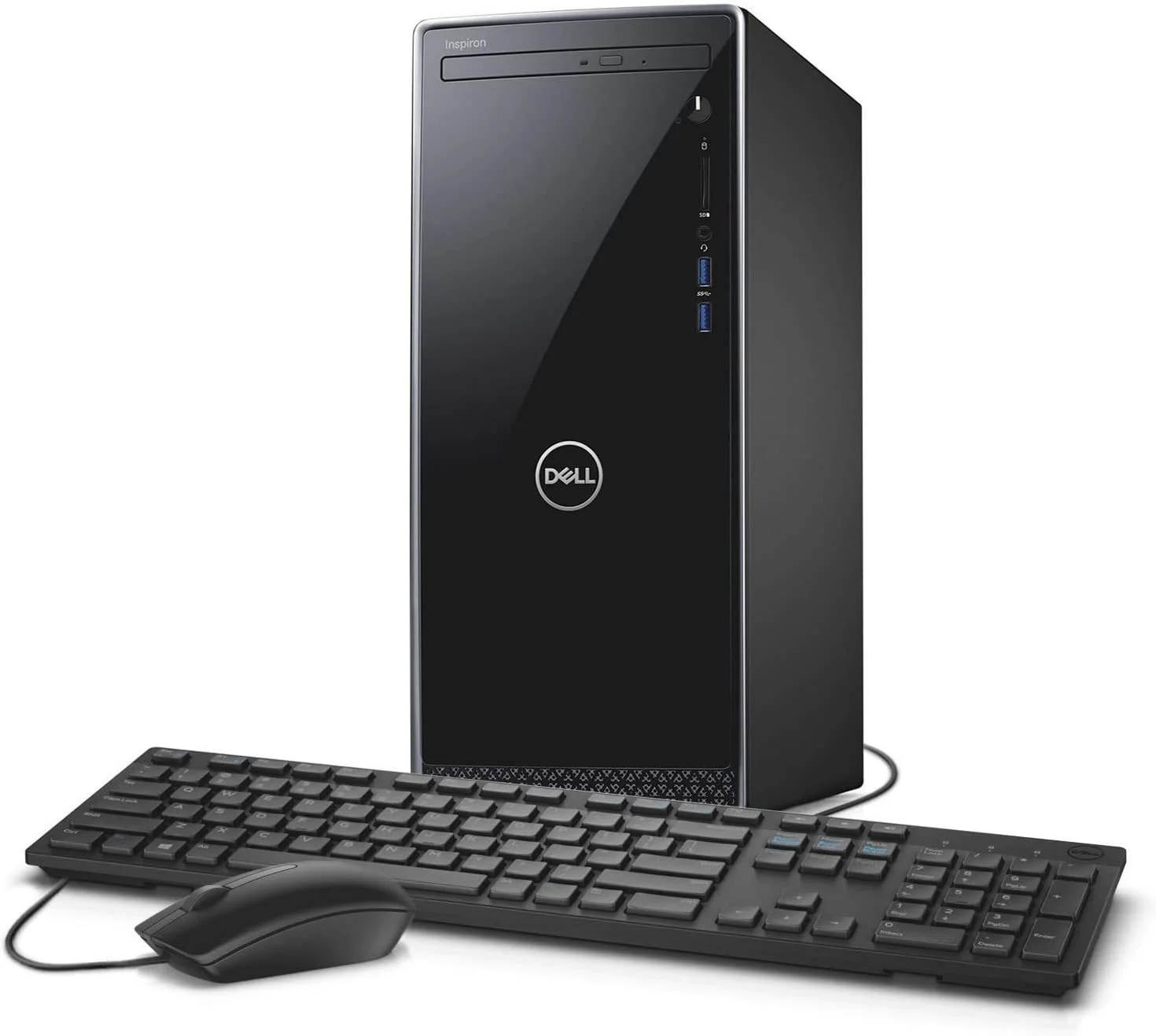 کامپیوتر رومیزی Dell Inspiron 3671، نسل نهم پردازنده Intel Core i7 9700، رم 12 گیگابایت DDR4، حافظه SSD 256 گیگابایت، کارت گرافیک Intel UHD Graphics 630، ویندوز 10 هوم 64 بیتی انگلیسی