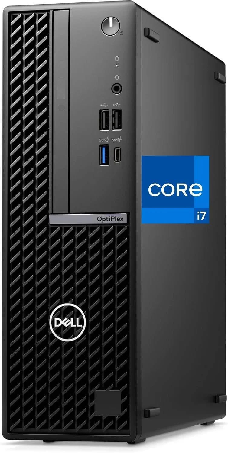 کامپیوتر رومیزی Dell OptiPlex 7020 SFF، پردازنده Intel Core i7-12700K، رم 32 گیگابایت DDR5، حافظه SSD NVMe 1 ترابایت، Type-C، WiFi 6e، بلوتوث، DisplayPort، HDMI، کامپیوتر تجاری فرم کوچک 7000، ویندوز 11 پرو، مشکی