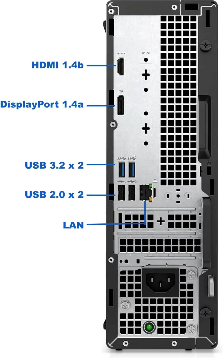 کامپیوتر رومیزی Dell OptiPlex 7020 SFF، پردازنده Intel Core i7-12700K، رم 32 گیگابایت DDR5، حافظه SSD NVMe 1 ترابایت، Type-C، WiFi 6e، بلوتوث، DisplayPort، HDMI، کامپیوتر تجاری فرم کوچک 7000، ویندوز 11 پرو، مشکی
