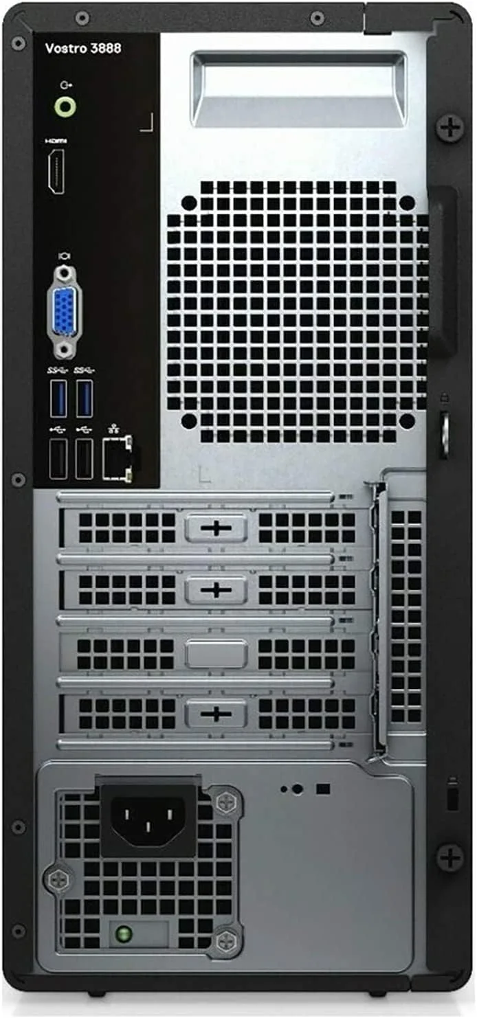 کامپیوتر رومیزی تجاری Dell Vostro 3888 - پردازنده Intel Hexa-Core i5-10400 تا 4.3 گیگاهرتز (بهتر از i7-7700)، رم 8 گیگابایتی DDR4، هارد دیسک 1 ترابایتی، DVDRW، وای فای 802.11AC، بلوتوث، VGA، HDMI، ویندوز 10 پرو کامپیوتر رومیزی تجاری Dell Vostro 3888 - پردازنده Intel Hexa-Core i5-10400 تا 4.3 گیگاهرتز (بهتر از i7-7700)، رم 8 گیگابایتی DDR4، هارد دیسک 1 ترابایتی، DVDRW، وای فای 802.11AC، بلوتوث، VGA، HDMI، ویندوز 10 پرو