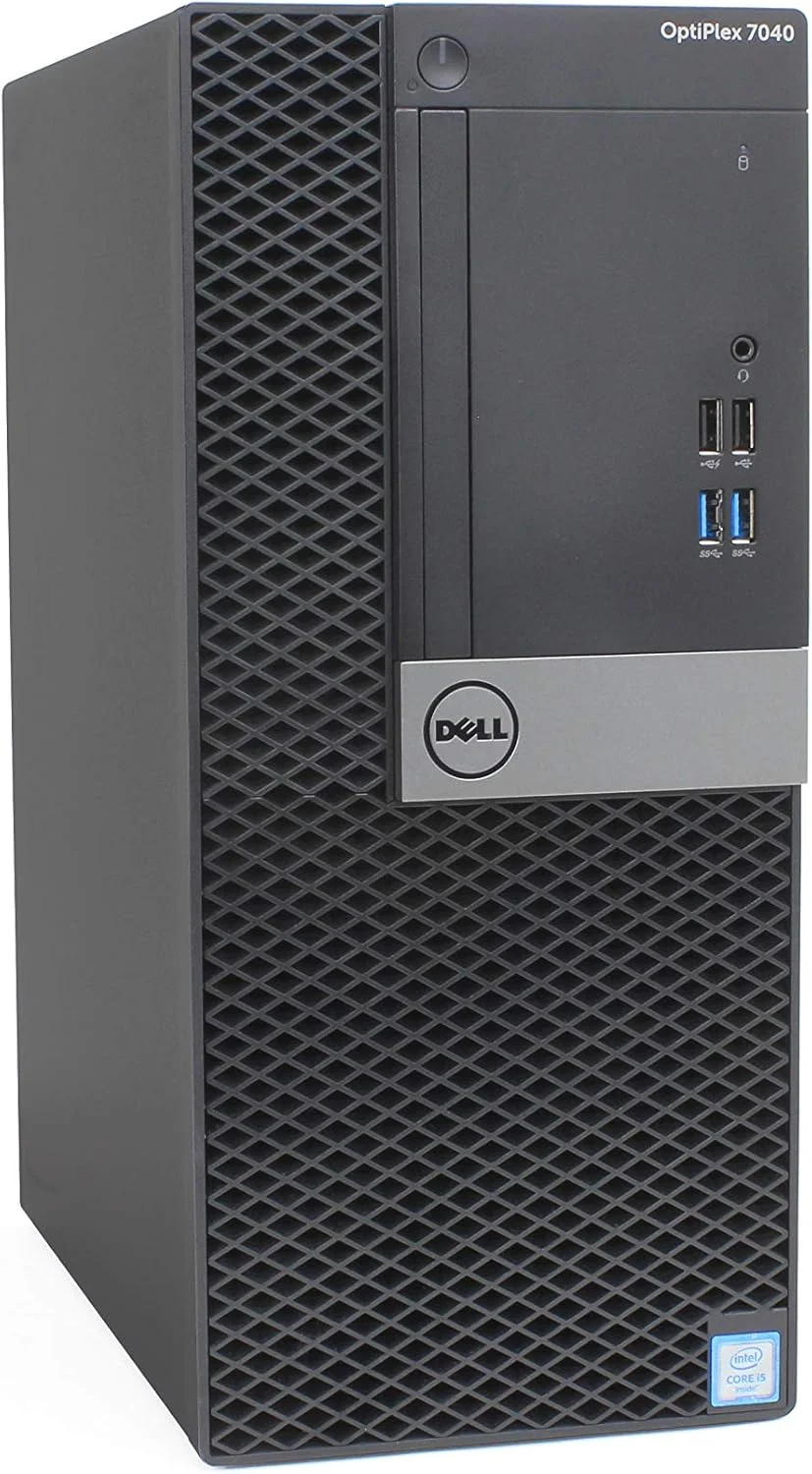 کامپیوتر رومیزی Dell Optiplex 7040 MT - پردازنده Intel Core i7 نسل ششم 6700، ال ای دی 18.5 اینچی، 500 گیگابایت، 8 گیگابایت رم، ویندوز 10 پرو، مشکی
