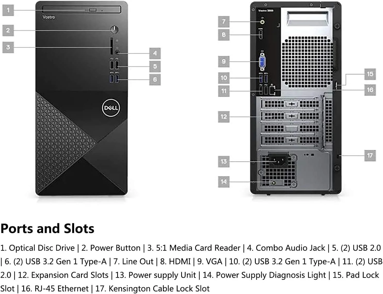 کامپیوتر رومیزی تجاری Dell Vostro 3888 - پردازنده Intel Hexa-Core i5-10400 تا 4.3 گیگاهرتز (بهتر از i7-7700)، رم 8 گیگابایتی DDR4، هارد دیسک 1 ترابایتی، DVDRW، وای فای 802.11AC، بلوتوث، VGA، HDMI، ویندوز 10 پرو کامپیوتر رومیزی تجاری Dell Vostro 3888 - پردازنده Intel Hexa-Core i5-10400 تا 4.3 گیگاهرتز (بهتر از i7-7700)، رم 8 گیگابایتی DDR4، هارد دیسک 1 ترابایتی، DVDRW، وای فای 802.11AC، بلوتوث، VGA، HDMI، ویندوز 10 پرو
