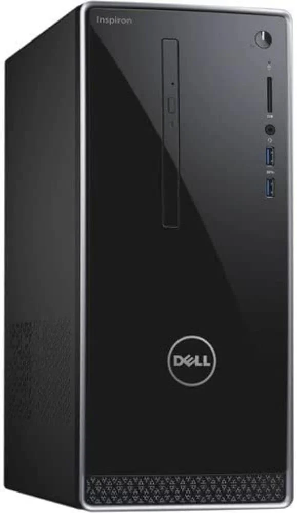 کامپیوتر رومیزی دل Inspiron 3668 - پردازنده Intel Core i3-7100U، یک ترابایت حافظه، 4 گیگابایت رم، کارت گرافیک 2 گیگابایتی، کیبورد انگلیسی-عربی، ویندوز 10، مشکی