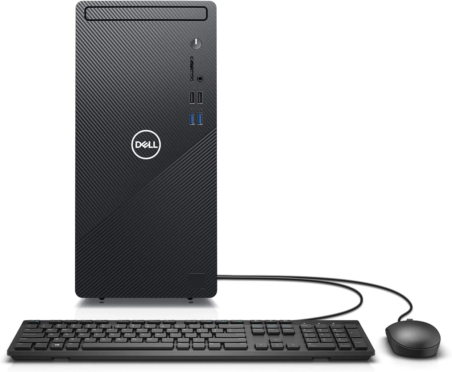 کامپیوتر رومیزی دل Inspiron 3880 - پردازنده Intel Core i5 نسل 10، حافظه 12 گیگابایتی، درایو حالت جامد 512 گیگابایتی، ویندوز 10 پرو، 2 سال خدمات در محل - مشکی