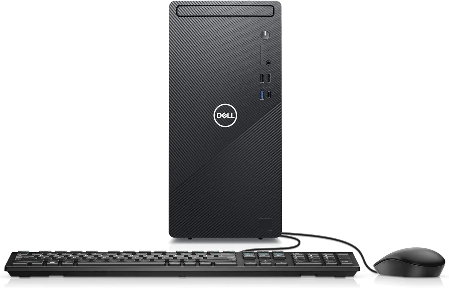 کامپیوتر رومیزی Dell Inspiron 3891 Compact Tower - پردازنده Intel Core i5، رم 16 گیگابایتی DDR4، حافظه SSD 256 گیگابایتی، هارد دیسک SATA 1 ترابایتی، کارت گرافیک Intel UHD Graphics 630، دو سال خدمات در محل، 6 ماه خدمات Dell Migrate، ویندوز 11 هوم