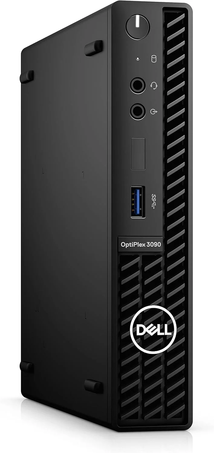 کامپیوتر رومیزی تجاری Dell Optiplex 3090 Micro Form Factor مدل 2022، پردازنده Intel Core i5-10500T، رم 32 گیگابایت DDR4، حافظه SSD 1 ترابایت PCIe، DP، RJ-45، Wi-Fi 6، بلوتوث، ماوس و کیبورد سیمی، Windows 11 Pro، مشکی