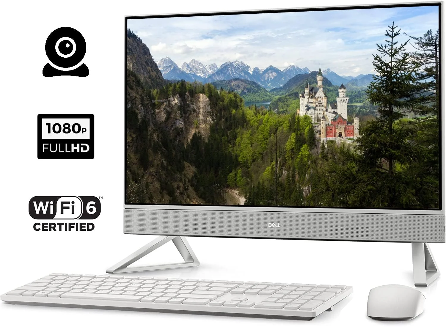 کامپیوتر همه کاره Dell Inspiron 5410، صفحه نمایش لمسی 23.8 اینچی FHD IPS، پردازنده نسل دوازدهم Intel Core i5-1235U، رم 12 گیگابایتی، SSD 256 گیگابایتی + HDD 1 ترابایتی، HDMI، RJ-45، وب کم 1080p، کیبورد و ماوس بی سیم، Wi-Fi 6، ویندوز 11 هوم کامپیوتر همه کاره Dell Inspiron 5410، صفحه نمایش لمسی 23.8 اینچی FHD IPS، پردازنده نسل دوازدهم Intel Core i5-1235U، رم 12 گیگابایتی، SSD 256 گیگابایتی + HDD 1 ترابایتی، HDMI، RJ-45، وب کم 1080p، کیبورد و ماوس بی سیم، Wi-Fi 6، ویندوز 11 هوم
