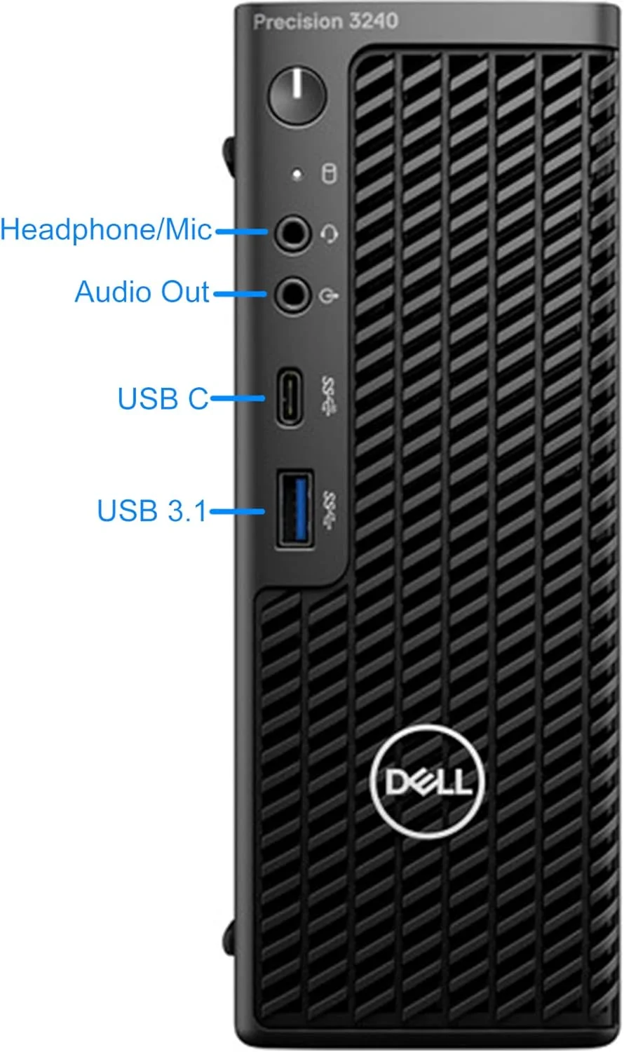 ایستگاه کاری دسکتاپ کامپکت Dell Precision 3240 - پردازنده Intel i7-10700 - رم 32 گیگابایتی، حافظه SSD NVMe 1 ترابایتی، کارت گرافیک Intel UHD 630، پورت DisplayPort، HDMI، USB Type-C، وای فای AC، بلوتوث - ویندوز 10 پرو ایستگاه کاری دسکتاپ کامپکت Dell Precision 3240 - پردازنده Intel i7-10700 - رم 32 گیگابایتی، حافظه SSD NVMe 1 ترابایتی، کارت گرافیک Intel UHD 630، پورت DisplayPort، HDMI، USB Type-C، وای فای AC، بلوتوث - ویندوز 10 پرو