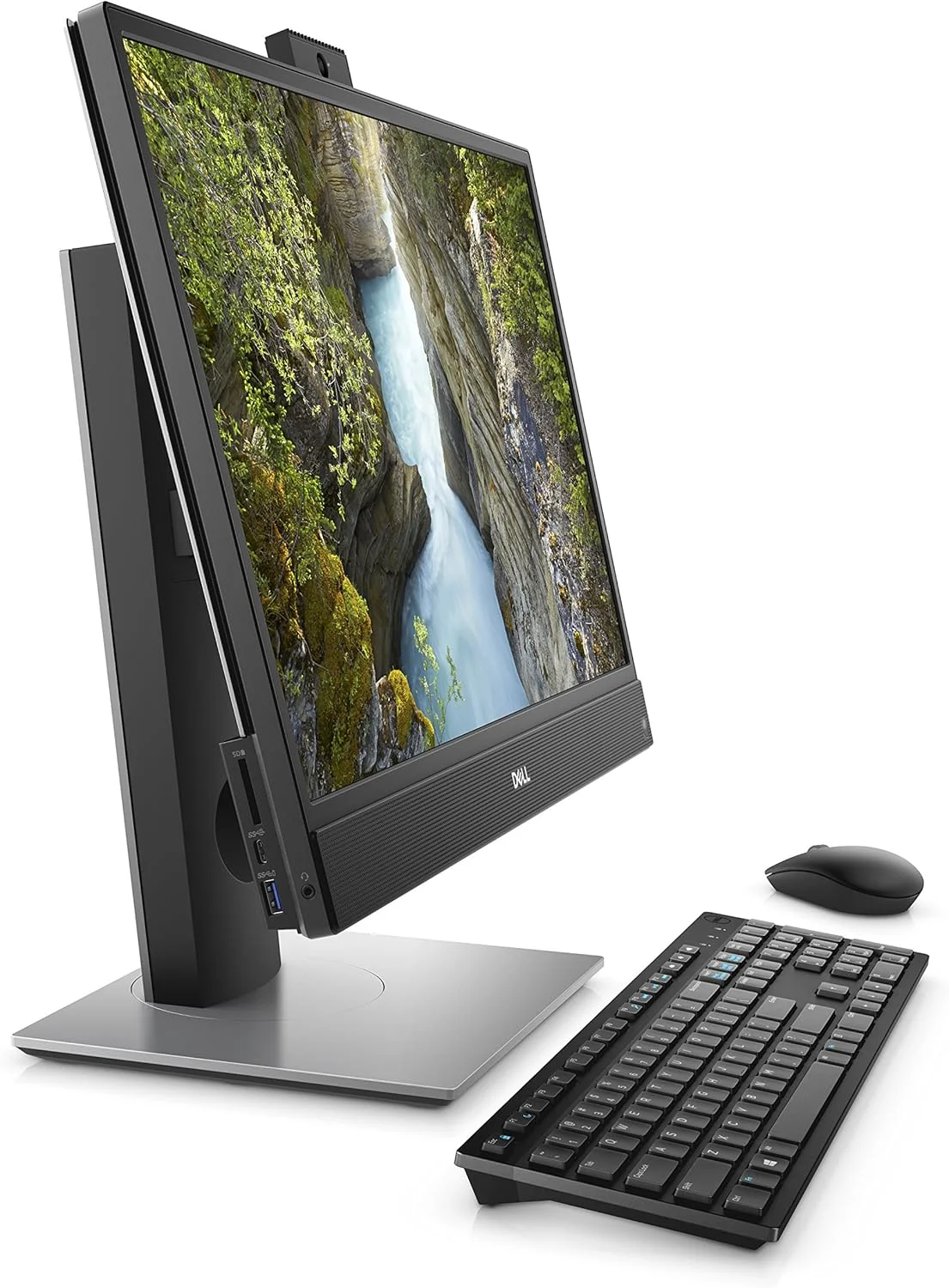 کامپیوتر رومیزی آل این وان لمسی Dell OptiPlex 5260 با رزولوشن 1920x1080 FHD، پردازنده Intel Core i5-8600 3.1 GHz، رم 8 گیگابایتی، حافظه SSD 256 گیگابایتی، 21.5 اینچ