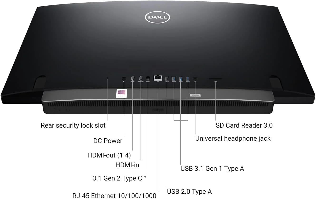 کامپیوتر رومیزی آل این وان Dell Inspiron 7700 با صفحه نمایش 27 اینچی FHD Infinity IPS، پردازنده نسل 11 اینتل Core i7-1165G7، رم 32 گیگابایتی، SSD 2 ترابایتی، WiFi، وب کم، 2 سال خدمات در محل، ویندوز 11 پرو (جدیدترین مدل) کامپیوتر رومیزی آل این وان Dell Inspiron 7700 با صفحه نمایش 27 اینچی FHD Infinity IPS، پردازنده نسل 11 اینتل Core i7-1165G7، رم 32 گیگابایتی، SSD 2 ترابایتی، WiFi، وب کم، 2 سال خدمات در محل، ویندوز 11 پرو (جدیدترین مدل)