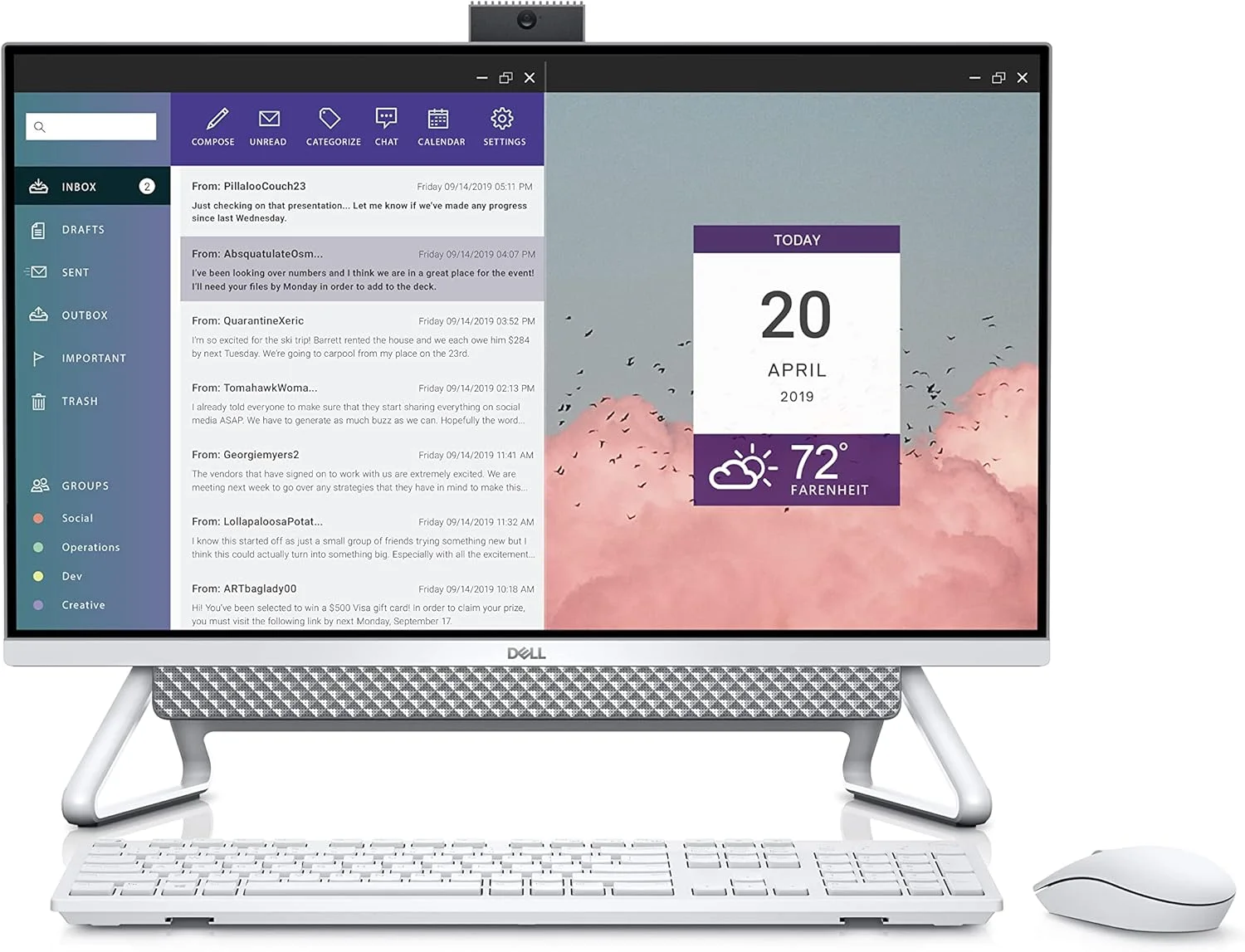 کامپیوتر همه کاره 27 اینچی Dell Inspiron 7700 FHD، پردازنده Intel Core i7 1165G7، رم 8 گیگابایت، 512 گیگابایت SSD + 1 ترابایت HDD، ویندوز 11 هوم نقره ای، i7-1165G7، رم 8 گیگابایت، ویندوز 11 هوم