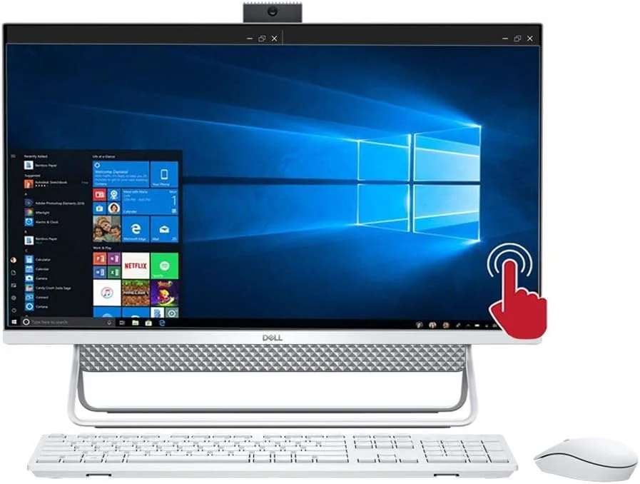 کامپیوتر همه کاره Dell Inspiron 7000 7700 AIO با صفحه نمایش لمسی 27 اینچی FHD Infinity، پردازنده Intel Core i7-1165G7، رم 16 گیگابایتی، هارد دیسک 1 ترابایتی + اس اس دی 512 گیگابایتی، کارت گرافیک GeForce MX330، وب کم پاپ آپ، ویندوز 10 هوم - نقره ای (آخرین مدل)