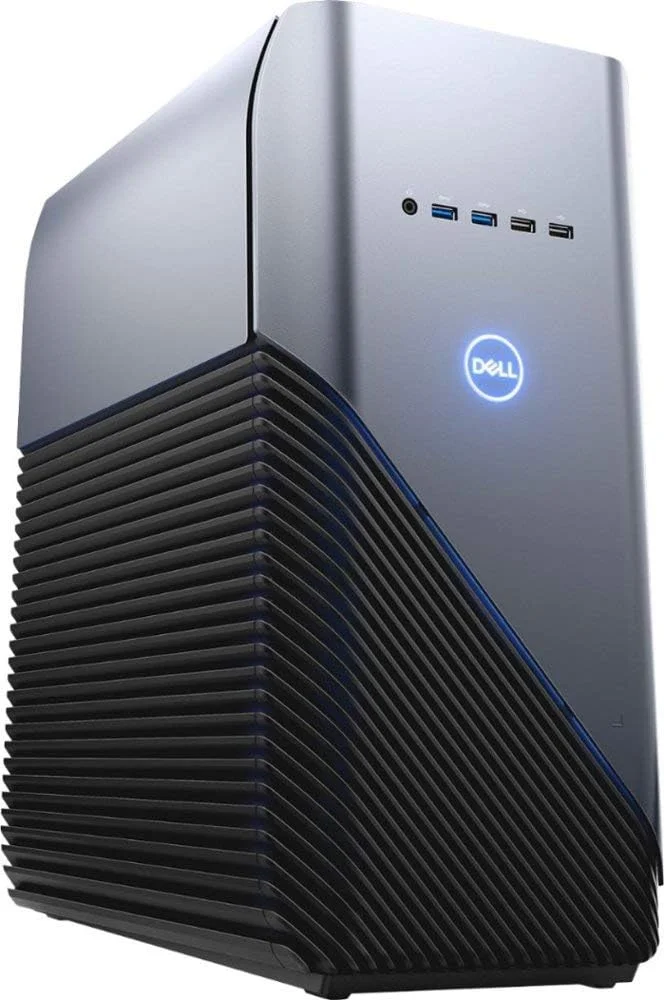 کامپیوتر گیمینگ رومیزی Dell Inspiron با پردازنده AMD Ryzen 7 2700، رم 16 گیگابایتی، هارد دیسک 1 ترابایتی، کارت گرافیک AMD Radeon RX 580 4GB GDDR5، ویندوز 10 64 بیتی، LED آبی، شماره مدل: i5676-A696Blu