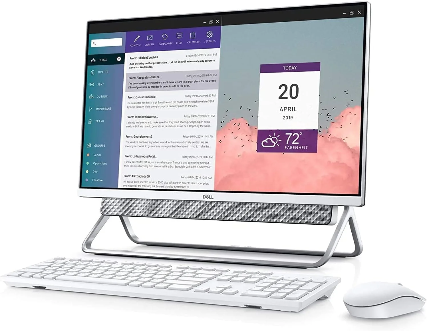 کامپیوتر رومیزی آل این وان لمسی Dell Inspiron 27 سری 7000، پردازنده نسل 11 اینتل Core i7-1165G7، رم 16 گیگابایتی، 512 گیگابایت SSD + 1 ترابایت HDD، کارت گرافیک GeForce MX330، کیبورد و ماوس بی سیم، ویندوز 11 هوم کامپیوتر رومیزی آل این وان لمسی Dell Inspiron 27 سری 7000، پردازنده نسل 11 اینتل Core i7-1165G7، رم 16 گیگابایتی، 512 گیگابایت SSD + 1 ترابایت HDD، کارت گرافیک GeForce MX330، کیبورد و ماوس بی سیم، ویندوز 11 هوم