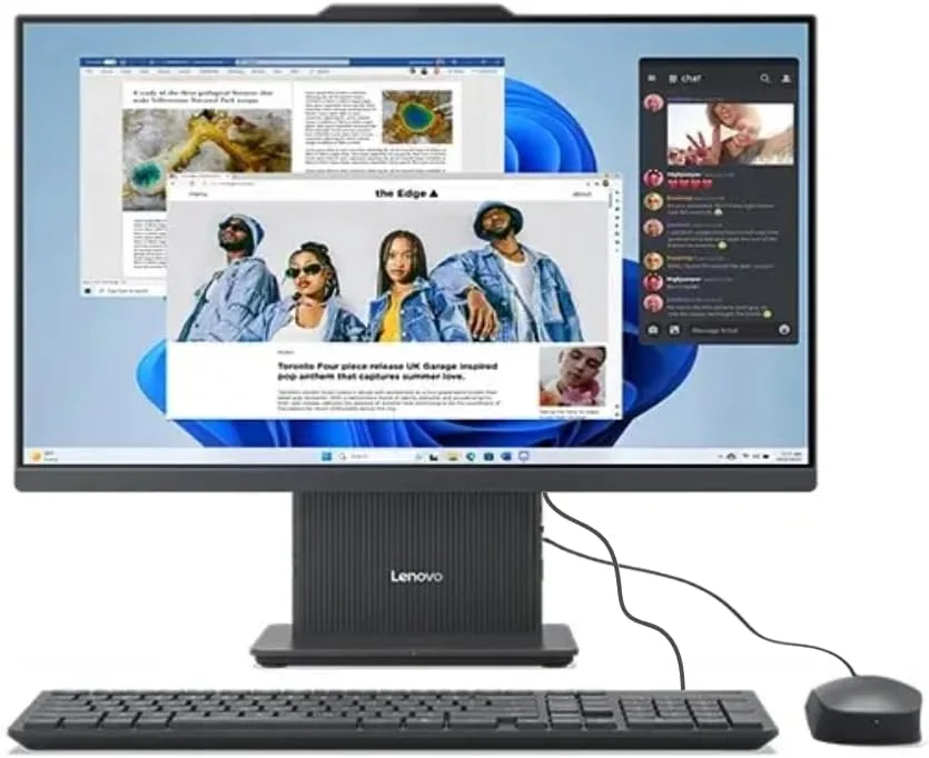 کامپیوتر همه کاره لنوو IdeaCentre 24IRH9، پردازنده نسل سیزدهم Intel Core i5-13420H، گرافیک Intel UHD، رم 8 گیگابایتی DDR5، حافظه SSD 512 گیگابایتی M.2، صفحه نمایش 23.8 اینچی FHD، بلندگوهای 3Wx2، ویندوز 11 پرو (خاکستری لونا)