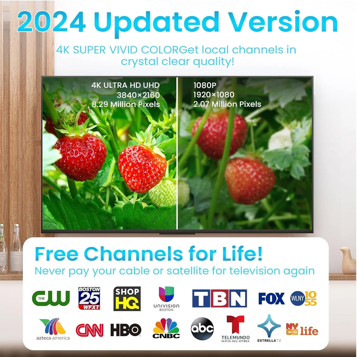 آنتن داخلی جدید Freeview KASTWAVE 2024، آنتن دیجیتال HDTV با برد 520 کیلومتر به همراه تقویت کننده سیگنال، کابل کواکسیال 33 فوت/10 متری، تیونر 4K 1080P رادیو DVB-T آنتن داخلی جدید Freeview KASTWAVE 2024، آنتن دیجیتال HDTV با برد 520 کیلومتر به همراه تقویت کننده سیگنال، کابل کواکسیال 33 فوت/10 متری، تیونر 4K 1080P رادیو DVB-T