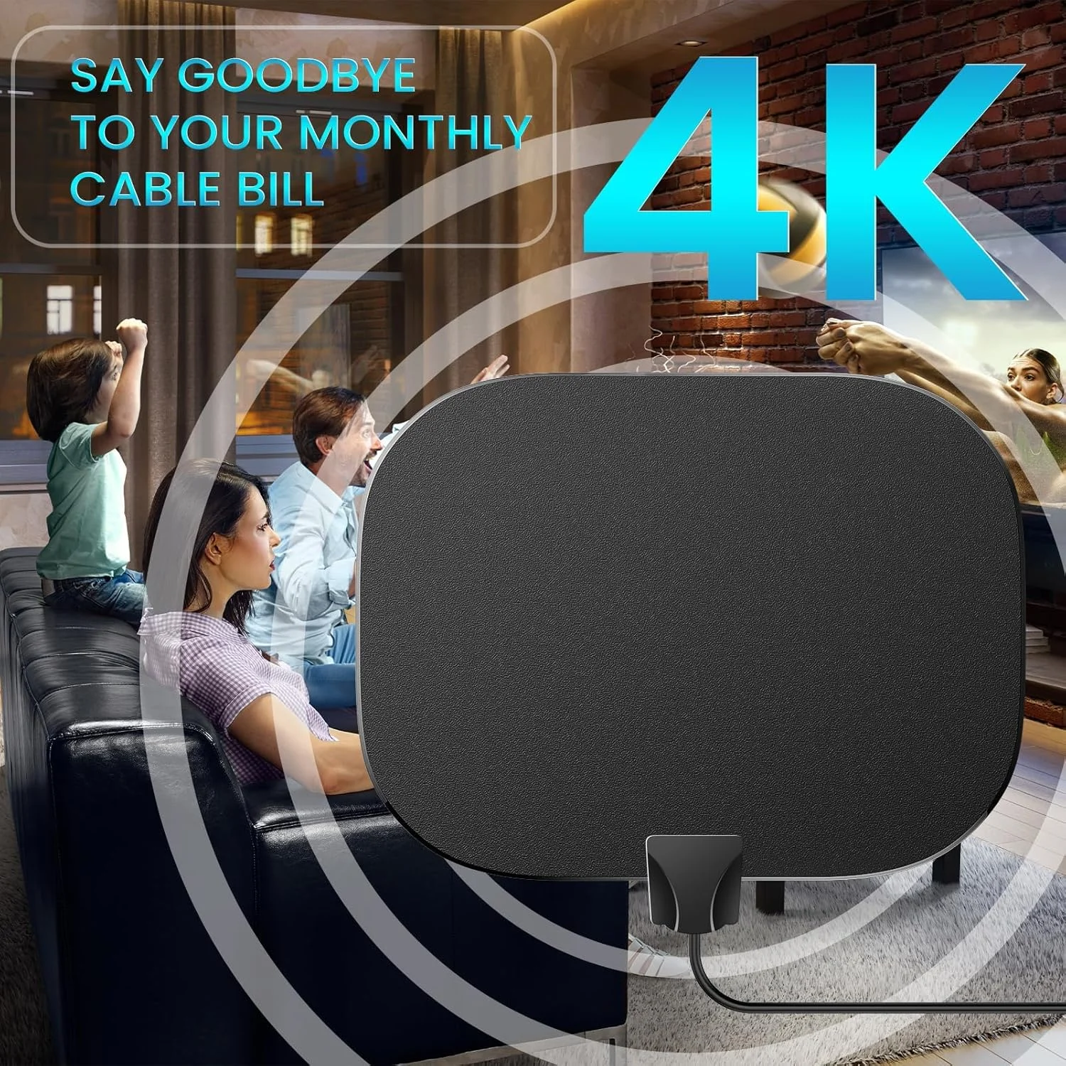آنتن داخلی جدید Freeview KASTWAVE 2024، آنتن دیجیتال HDTV با برد 520 کیلومتر به همراه تقویت کننده سیگنال، کابل کواکسیال 33 فوت/10 متری، تیونر 4K 1080P رادیو DVB-T آنتن داخلی جدید Freeview KASTWAVE 2024، آنتن دیجیتال HDTV با برد 520 کیلومتر به همراه تقویت کننده سیگنال، کابل کواکسیال 33 فوت/10 متری، تیونر 4K 1080P رادیو DVB-T