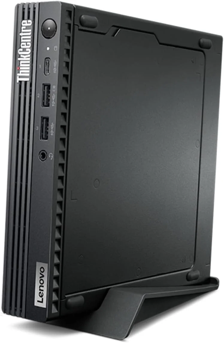 کامپیوتر رومیزی کوچک Lenovo ThinkCentre M75q Gen 5 با پردازنده AMD Ryzen 7 PRO 8700GE، رم 32 گیگابایتی DDR5، حافظه SSD 1 ترابایتی، گرافیک AMD Radeon، وای فای 6 و ویندوز 11 پرو