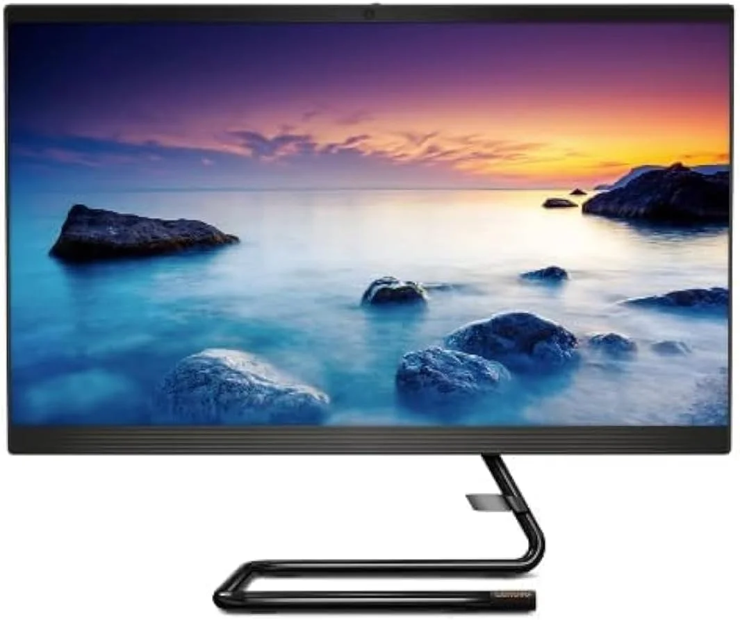 کامپیوتر همه کاره لنوو IdeaCentre A340-24IWL، پردازنده نسل دهم Intel Core i5-10210U، گرافیک Intel UHD، رم 16 گیگابایتی DDR4، حافظه SSD 512 گیگابایتی M.2، صفحه نمایش 24 اینچی، ویندوز 11 هوم (مشکی تجاری)