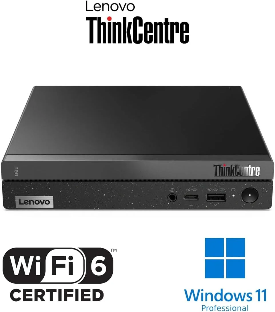 کامپیوتر رومیزی تجاری Lenovo ThinkCentre neo 50q Gen 4 MFF، پردازنده نسل سیزدهم Intel Core i5-13420H، رم 16 گیگابایتی، SSD 512 گیگابایتی PCIe، پورت نمایشگر، HDMI، RJ-45، Wi-Fi 6، Windows 11 Pro کامپیوتر رومیزی تجاری Lenovo ThinkCentre neo 50q Gen 4 MFF، پردازنده نسل سیزدهم Intel Core i5-13420H، رم 16 گیگابایتی، SSD 512 گیگابایتی PCIe، پورت نمایشگر، HDMI، RJ-45، Wi-Fi 6، Windows 11 Pro