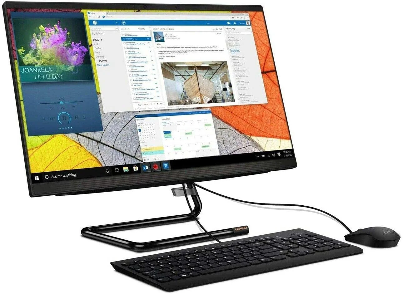 کامپیوتر رومیزی 21.5 اینچی FHD لنوو IdeaCentre A340 - (پردازنده Intel Core i3، رم 4 گیگابایتی، هارد دیسک 1 ترابایتی، ویندوز 10 هوم) - کامپیوتر همه کاره، ماوس و کیبورد سیمی (مشکی) کامپیوتر رومیزی 21.5 اینچی FHD لنوو IdeaCentre A340 - (پردازنده Intel Core i3، رم 4 گیگابایتی، هارد دیسک 1 ترابایتی، ویندوز 10 هوم) - کامپیوتر همه کاره، ماوس و کیبورد سیمی (مشکی)
