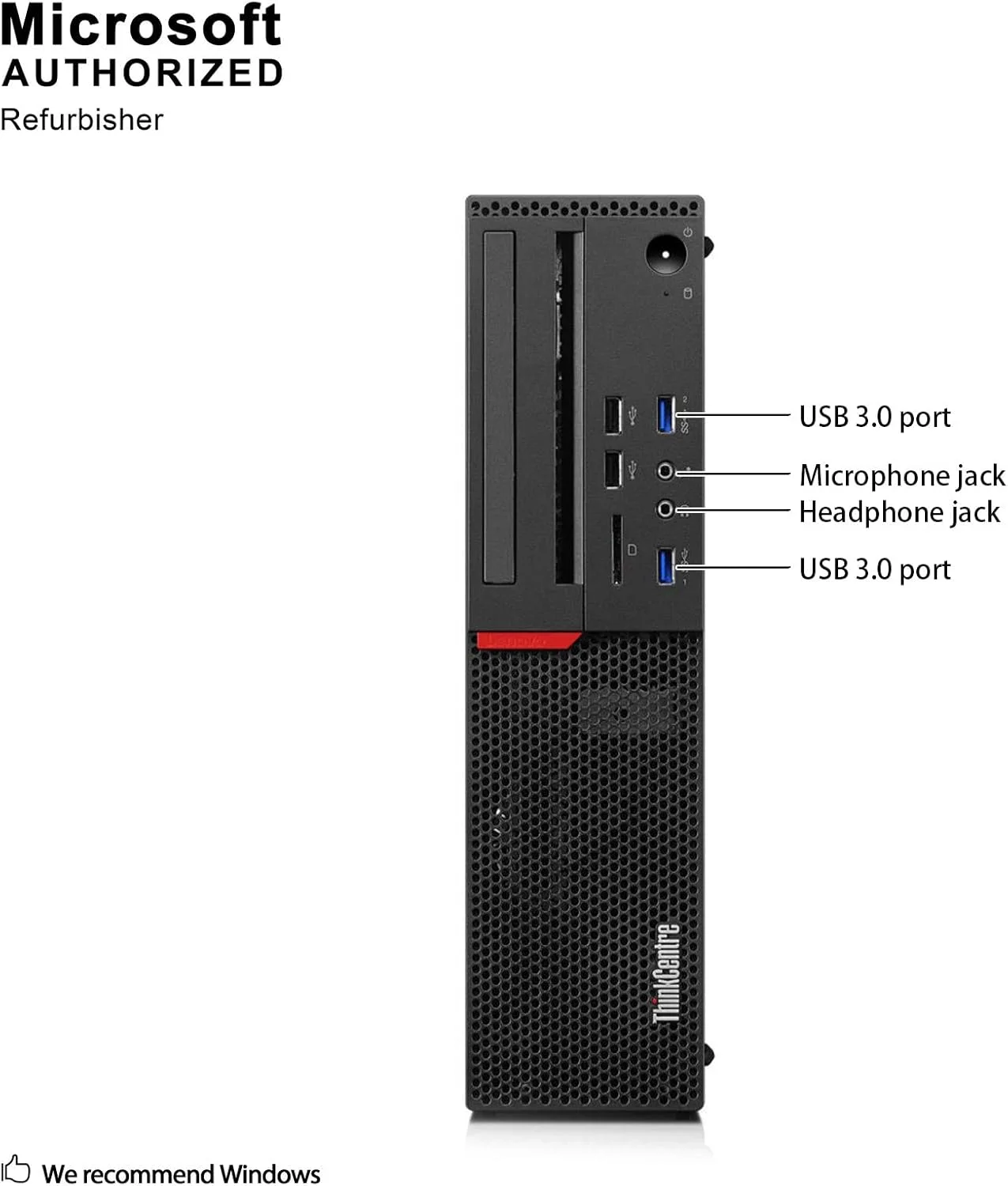 کامپیوتر رومیزی کوچک استوک Lenovo ThinkCentre M800، پردازنده Intel Quad Core i5 6500 تا 3.6 گیگاهرتز، 16 گیگابایت DDR4، 240 گیگابایت SSD + 2 ترابایت HDD، WiFi، BT 4.0، ویندوز 10 پرو 64 بیتی با پشتیبانی چند زبانه انگلیسی/اسپانیایی/فرانسوی کامپیوتر رومیزی کوچک استوک Lenovo ThinkCentre M800، پردازنده Intel Quad Core i5 6500 تا 3.6 گیگاهرتز، 16 گیگابایت DDR4، 240 گیگابایت SSD + 2 ترابایت HDD، WiFi، BT 4.0، ویندوز 10 پرو 64 بیتی با پشتیبانی چند زبانه انگلیسی/اسپانیایی/فرانسوی