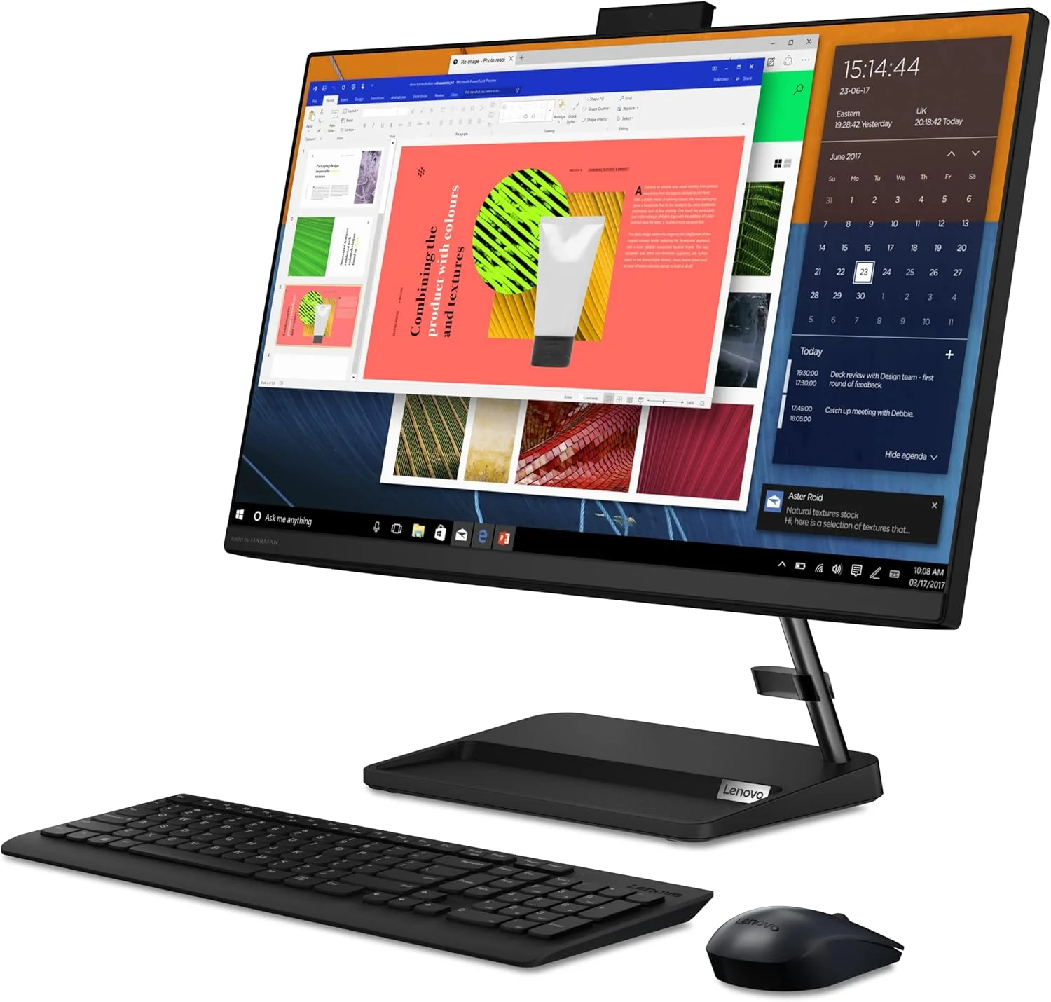 کامپیوتر همه کاره لنوو IdeaCentre AIO 3 با پردازنده نسل 11 اینتل i3، صفحه نمایش 23.8 اینچی FHD IPS بدون حاشیه در 3 طرف، دارای الکسا (8 گیگابایت رم/512 گیگابایت SSD/ویندوز 11/مایکروسافت آفیس 2021/وب کم HD 720p/کیبورد و ماوس بی سیم) مدل F0G0012HIN کامپیوتر همه کاره لنوو IdeaCentre AIO 3 با پردازنده نسل 11 اینتل i3، صفحه نمایش 23.8 اینچی FHD IPS بدون حاشیه در 3 طرف، دارای الکسا (8 گیگابایت رم/512 گیگابایت SSD/ویندوز 11/مایکروسافت آفیس 2021/وب کم HD 720p/کیبورد و ماوس بی سیم) مدل F0G0012HIN