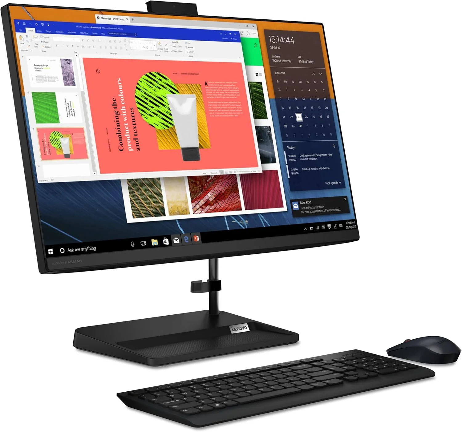 کامپیوتر همه کاره لنوو IdeaCentre AIO 3 با پردازنده نسل 11 اینتل i3، صفحه نمایش 23.8 اینچی FHD IPS بدون حاشیه در 3 طرف، دارای الکسا (8 گیگابایت رم/512 گیگابایت SSD/ویندوز 11/مایکروسافت آفیس 2021/وب کم HD 720p/کیبورد و ماوس بی سیم) مدل F0G0012HIN کامپیوتر همه کاره لنوو IdeaCentre AIO 3 با پردازنده نسل 11 اینتل i3، صفحه نمایش 23.8 اینچی FHD IPS بدون حاشیه در 3 طرف، دارای الکسا (8 گیگابایت رم/512 گیگابایت SSD/ویندوز 11/مایکروسافت آفیس 2021/وب کم HD 720p/کیبورد و ماوس بی سیم) مدل F0G0012HIN