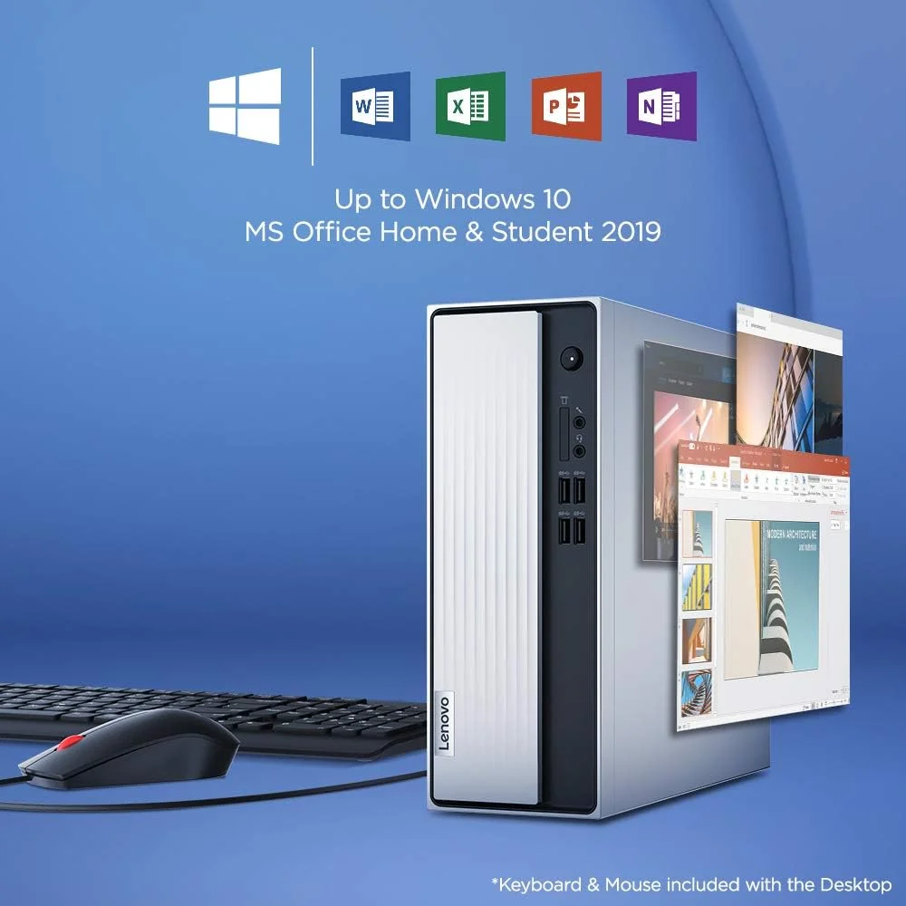 کامپیوتر رومیزی لنوو IdeaCentre 3 (نسل دهم پردازنده Intel Core i3-10100/8GB رم/256GB SSD/ویندوز 10/MS Office 2019/گرافیک مجتمع Intel UHD/WiFi 5/بلوتوث 5.0/خاکستری معدنی)، 90NB00DDIN کامپیوتر رومیزی لنوو IdeaCentre 3 (نسل دهم پردازنده Intel Core i3-10100/8GB رم/256GB SSD/ویندوز 10/MS Office 2019/گرافیک مجتمع Intel UHD/WiFi 5/بلوتوث 5.0/خاکستری معدنی)، 90NB00DDIN