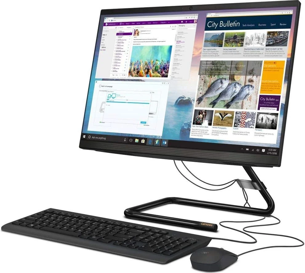کامپیوتر همه کاره 21.5 اینچی FHD لنوو IdeaCentre AIO A340 (پردازنده Intel Pentium Gold 5405U، رم 8 گیگابایتی، هارد دیسک 1 ترابایتی، گرافیک Intel UHD، ویندوز 10)