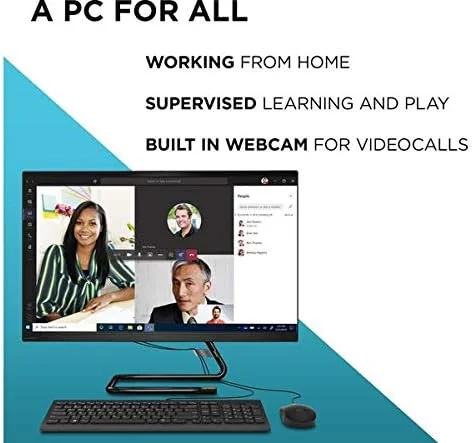 کامپیوتر همه کاره 21.5 اینچی FHD لنوو IdeaCentre AIO A340 (پردازنده Intel Pentium Gold 5405U، رم 8 گیگابایتی، هارد دیسک 1 ترابایتی، گرافیک Intel UHD، ویندوز 10)