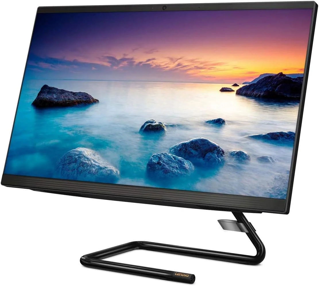 کامپیوتر رومیزی آل این وان 23.8 اینچی FHD بدون لمس لنوو 2021، پردازنده Intel Pentium Gold G6400T با فرکانس 3.4 گیگاهرتز، 16 گیگابایت رم، 512 گیگابایت SSD، وب کم، WiFi، DVD، ویندوز 10 هوم