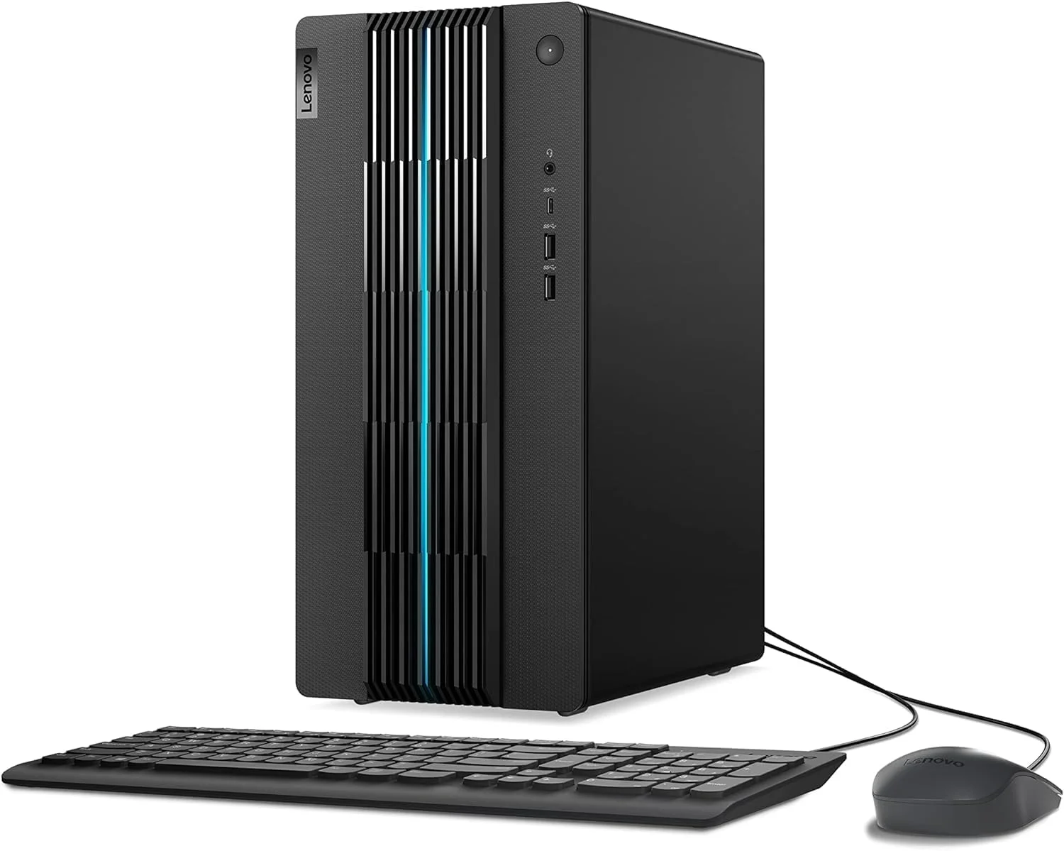 کامپیوتر گیمینگ Lenovo IdeaCentre Gaming 5i - 2022 - NVIDIA GeForce RTX 3050 - Intel i5 12400-8GB RAM - 1TB HDD + 512GB SSD - Win 11 - مشکی - ماوس و کیبورد - اشتراک 3 ماهه رایگان Xbox GamePass