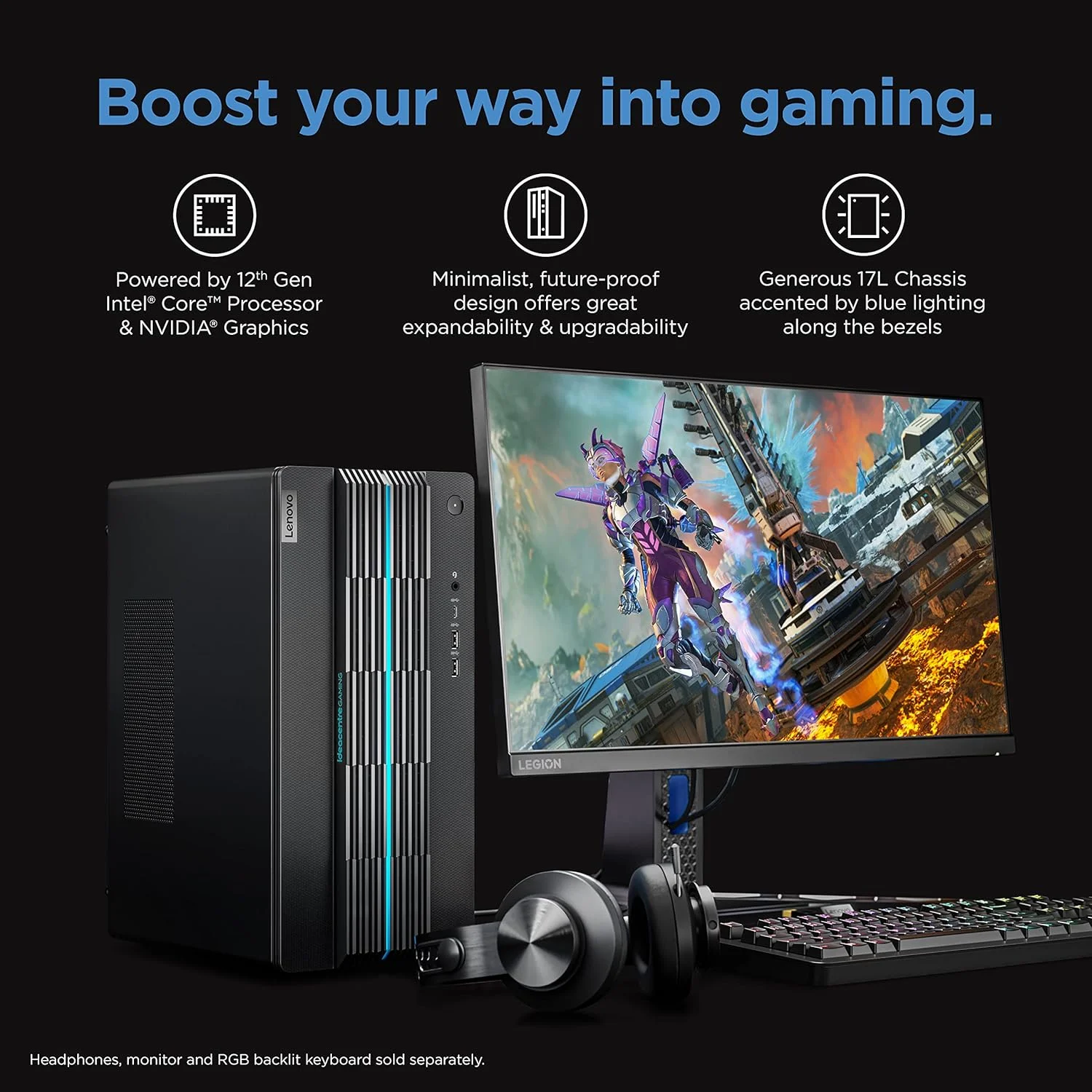 کامپیوتر گیمینگ Lenovo IdeaCentre Gaming 5i - 2022 - دسکتاپ گیمینگ - NVIDIA GeForce RTX 3060 - Intel i5 12400 - رم 16 گیگابایتی - هارد 1 ترابایتی + SSD 512 گیگابایتی - ویندوز 11 - مشکی - ماوس و کیبورد - اشتراک 3 ماهه رایگان Xbox GamePass کامپیوتر گیمینگ Lenovo IdeaCentre Gaming 5i - 2022 - دسکتاپ گیمینگ - NVIDIA GeForce RTX 3060 - Intel i5 12400 - رم 16 گیگابایتی - هارد 1 ترابایتی + SSD 512 گیگابایتی - ویندوز 11 - مشکی - ماوس و کیبورد - اشتراک 3 ماهه رایگان Xbox GamePass