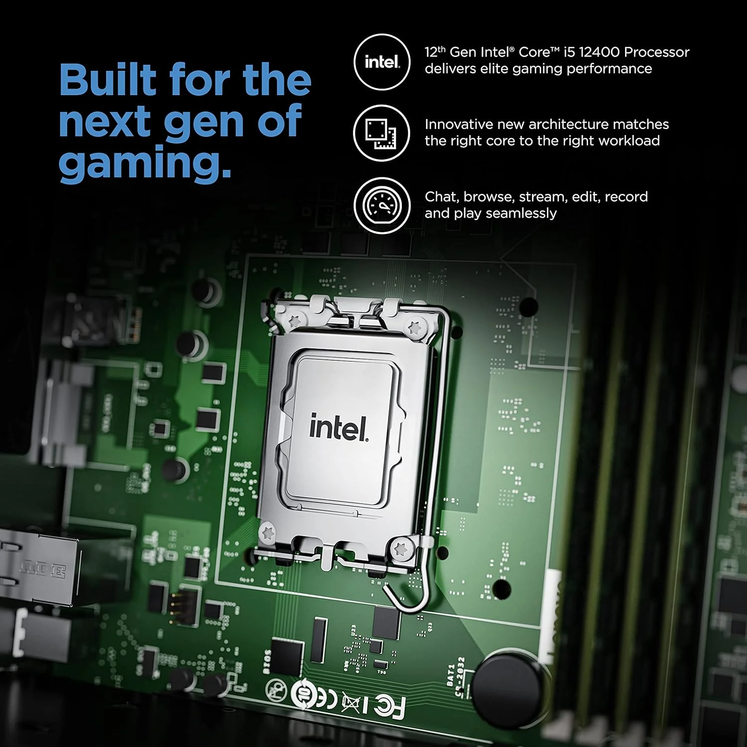 کامپیوتر گیمینگ Lenovo IdeaCentre Gaming 5i - 2022 - دسکتاپ گیمینگ - NVIDIA GeForce RTX 3060 - Intel i5 12400 - رم 16 گیگابایتی - هارد 1 ترابایتی + SSD 512 گیگابایتی - ویندوز 11 - مشکی - ماوس و کیبورد - اشتراک 3 ماهه رایگان Xbox GamePass کامپیوتر گیمینگ Lenovo IdeaCentre Gaming 5i - 2022 - دسکتاپ گیمینگ - NVIDIA GeForce RTX 3060 - Intel i5 12400 - رم 16 گیگابایتی - هارد 1 ترابایتی + SSD 512 گیگابایتی - ویندوز 11 - مشکی - ماوس و کیبورد - اشتراک 3 ماهه رایگان Xbox GamePass