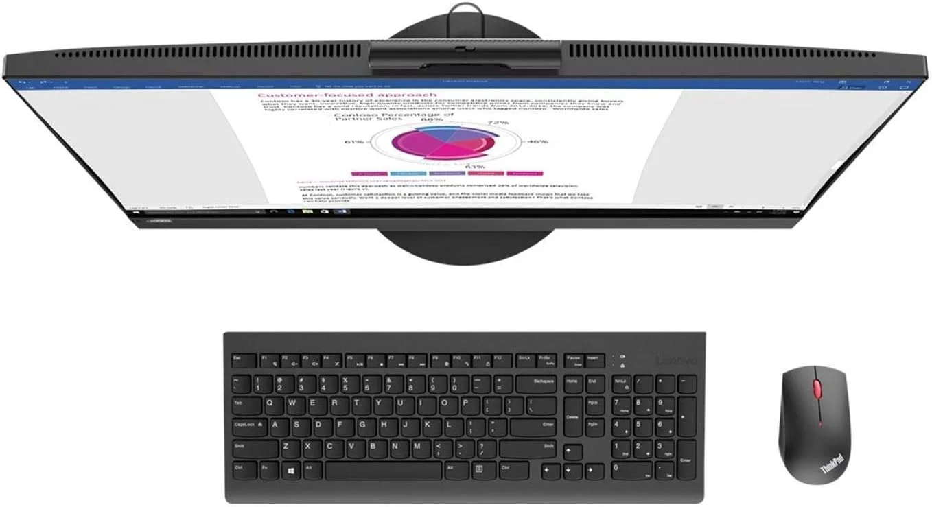 کامپیوتر همه کاره 24 اینچی لنوو مدل V530-24ICB با پردازنده Core i5 (9400T) 1.8GHz، رم 8 گیگابایتی، حافظه SSD 256 گیگابایتی، WLAN، بلوتوث، وب کم و ویندوز 10 پرو (UHD Graphics 630)، مدل 10UW00DQUK کامپیوتر همه کاره 24 اینچی لنوو مدل V530-24ICB با پردازنده Core i5 (9400T) 1.8GHz، رم 8 گیگابایتی، حافظه SSD 256 گیگابایتی، WLAN، بلوتوث، وب کم و ویندوز 10 پرو (UHD Graphics 630)، مدل 10UW00DQUK