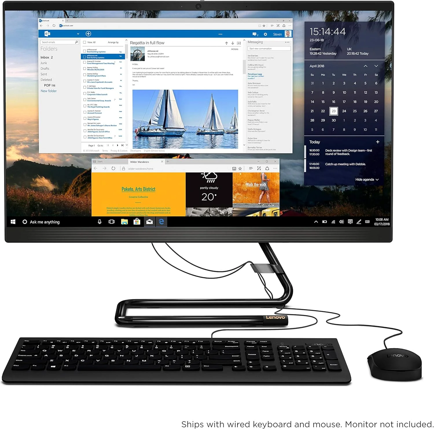 کامپیوتر همه کاره 24 اینچی Lenovo IdeaCentre AIO 3، پردازنده موبایل AMD Ryzen 3 4300U، گرافیک یکپارچه، 8 گیگابایت DDR4، 256 گیگابایت M.2 NVMe SSD، درایو DVD RW، ویندوز 10، F0EW005TUS، مشکی تجاری کامپیوتر همه کاره 24 اینچی Lenovo IdeaCentre AIO 3، پردازنده موبایل AMD Ryzen 3 4300U، گرافیک یکپارچه، 8 گیگابایت DDR4، 256 گیگابایت M.2 NVMe SSD، درایو DVD RW، ویندوز 10، F0EW005TUS، مشکی تجاری