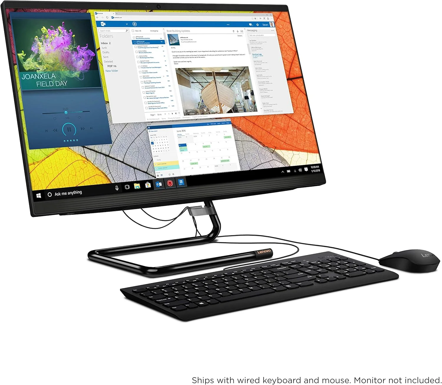 کامپیوتر همه کاره 24 اینچی Lenovo IdeaCentre AIO 3، پردازنده موبایل AMD Ryzen 3 4300U، گرافیک یکپارچه، 8 گیگابایت DDR4، 256 گیگابایت M.2 NVMe SSD، درایو DVD RW، ویندوز 10، F0EW005TUS، مشکی تجاری کامپیوتر همه کاره 24 اینچی Lenovo IdeaCentre AIO 3، پردازنده موبایل AMD Ryzen 3 4300U، گرافیک یکپارچه، 8 گیگابایت DDR4، 256 گیگابایت M.2 NVMe SSD، درایو DVD RW، ویندوز 10، F0EW005TUS، مشکی تجاری