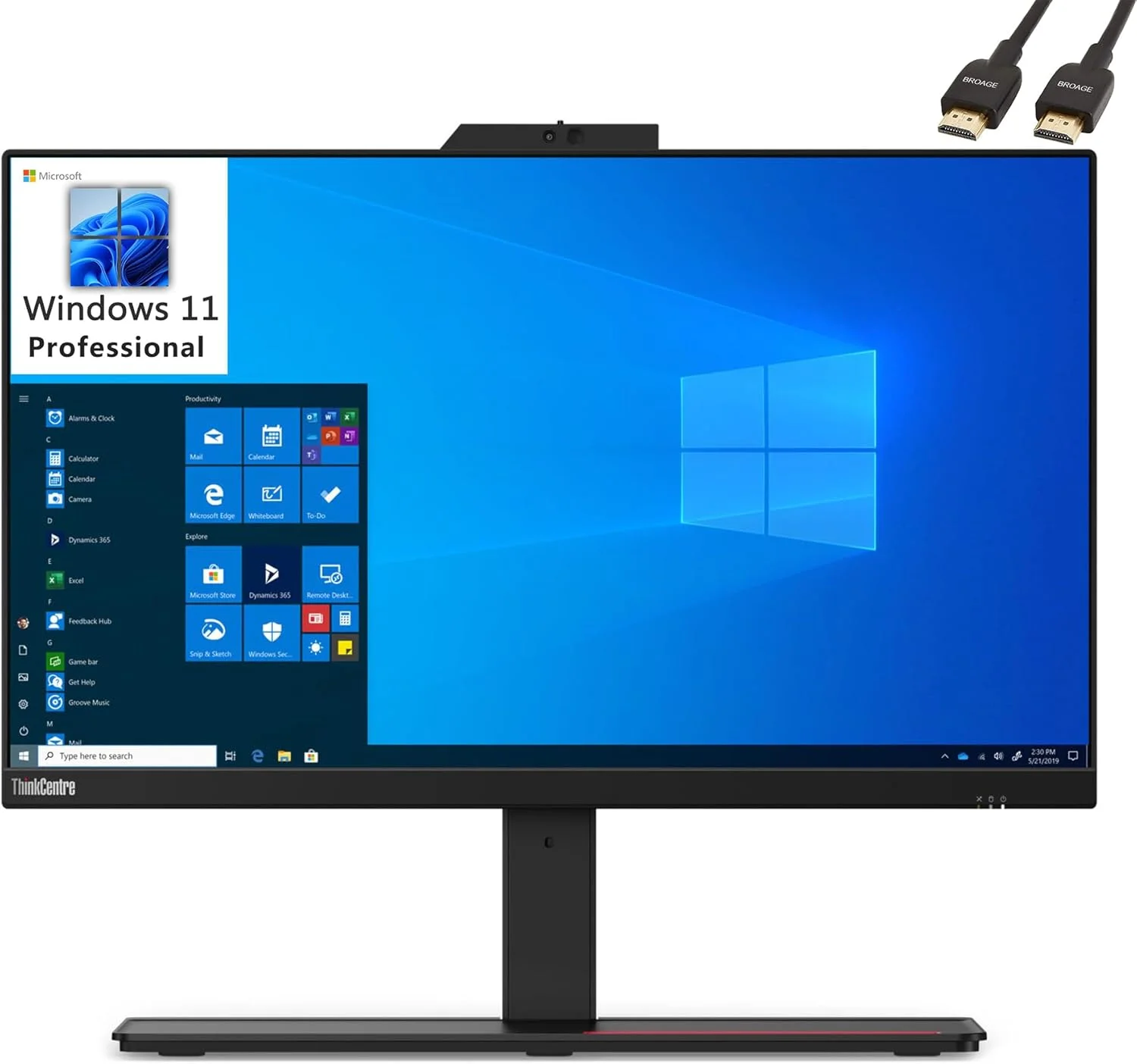 کامپیوتر رومیزی آل این وان لنوو IdeaCentre 520 با [صفحه نمایش لمسی 23.8 اینچی FHD] [پردازنده نسل هشتم اینتل Hexa-Core i5-8400T تا 3.3 گیگاهرتز] [12 گیگابایت DDR4] [1 ترابایت HDD + 16 گیگابایت Optane] [DVDRW، 802.11ac WiFi، HDMI] [ویندوز 10]