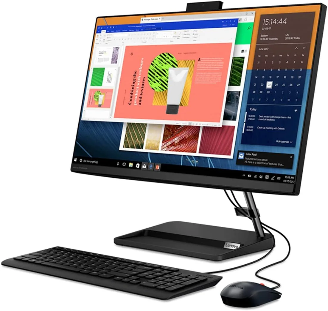 لنوو IdeaCentre AIO 3 | 23.8 اینچ AMD Ryzen 3، رم 8 گیگابایت، هارد 1 ترابایت، ویندوز 11