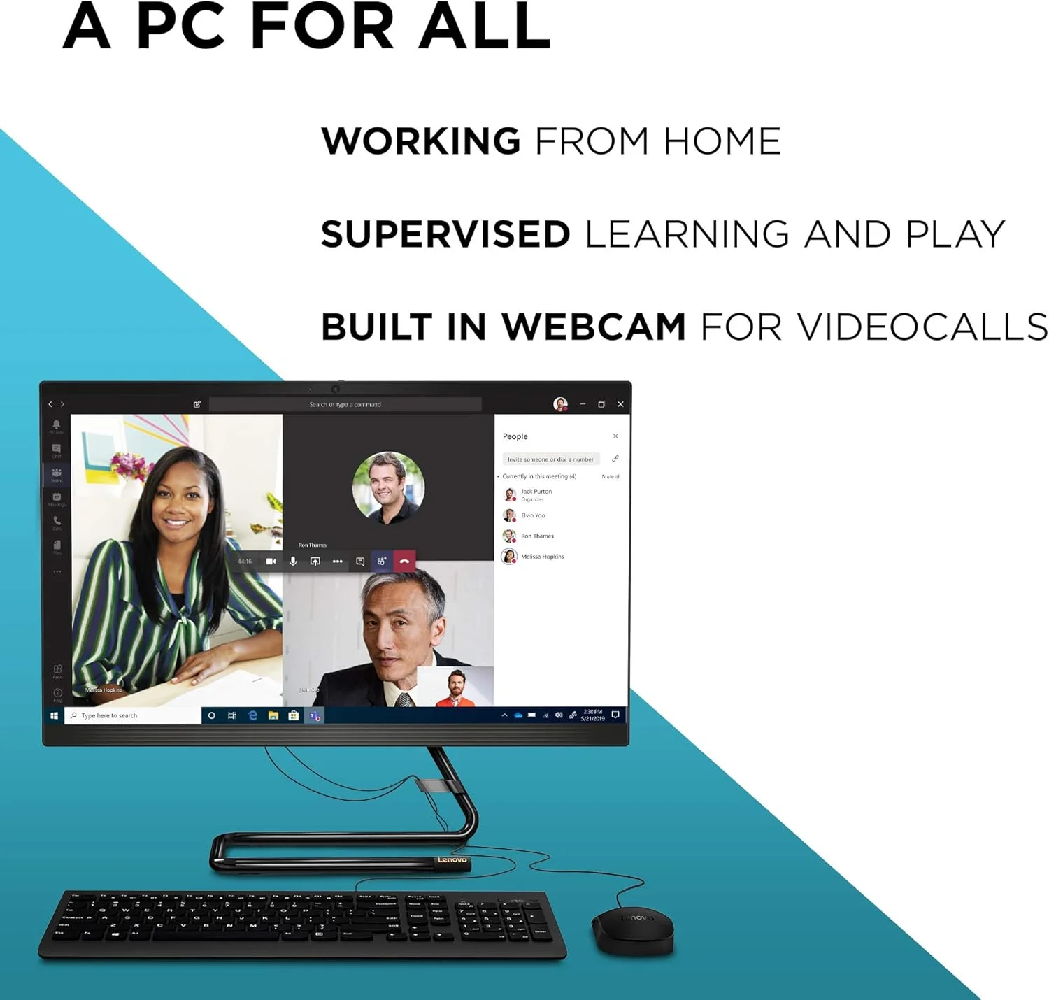 کامپیوتر همه کاره Lenovo IdeaCentre AIO 3 با صفحه نمایش 23.8 اینچی FHD - (پردازنده Intel Core i5، رم 8 گیگابایتی، هارد دیسک 1 ترابایتی، ویندوز 10 هوم) - کامپیوتر All-in-One، ماوس و کیبورد سیمی (مشکی تجاری) کامپیوتر همه کاره Lenovo IdeaCentre AIO 3 با صفحه نمایش 23.8 اینچی FHD - (پردازنده Intel Core i5، رم 8 گیگابایتی، هارد دیسک 1 ترابایتی، ویندوز 10 هوم) - کامپیوتر All-in-One، ماوس و کیبورد سیمی (مشکی تجاری)