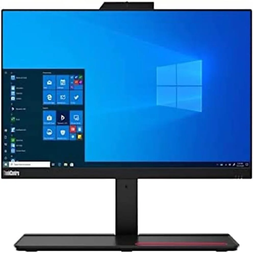 کامپیوتر همه کاره لمسی 21.5 اینچی فول اچ دی IPS لنوو ThinkCentre M70a، پردازنده Intel Core i5-10400، رم 8 گیگابایت، SSD 256 گیگابایت، بلندگو و دوربین داخلی، DVD R/W، ویندوز 10 پرو - 11CK003AUK