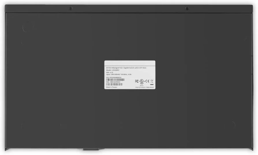 سوئیچ شبکه مدیریتی 24 پورت گیگابیتی Linksys با 4 اسلات SFP آپلینک 1 گیگابیتی - پورت های POE / POE+، QOS، مسیریابی استاتیک، VLAN، ویژگی های IGMP - بدنه فلزی، قابل نصب روی میز یا دیوار - LGS328PC
