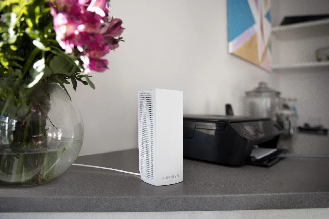 سیستم وای فای مش خانگی سه بانده Linksys WHW0302 Velop (روتر/تقویت کننده وای فای AC4400 برای پوشش یکپارچه تا 370 متر مربع، کنترل والدین، بسته 2 عددی، سفید) سیستم وای فای مش خانگی سه بانده Linksys WHW0302 Velop (روتر/تقویت کننده وای فای AC4400 برای پوشش یکپارچه تا 370 متر مربع، کنترل والدین، بسته 2 عددی، سفید)
